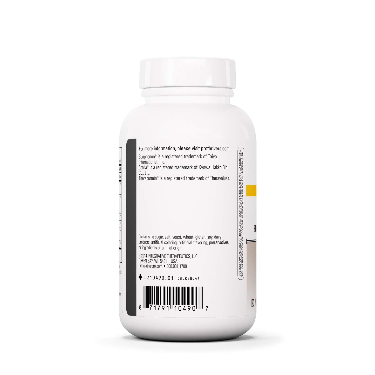 Integrative Therapeutics ProThrivers Wellness Flavonoid Complex - CoQ10, Curcumin, Green Tea, L-Glutathione | 120 Capsules | Dairy Free