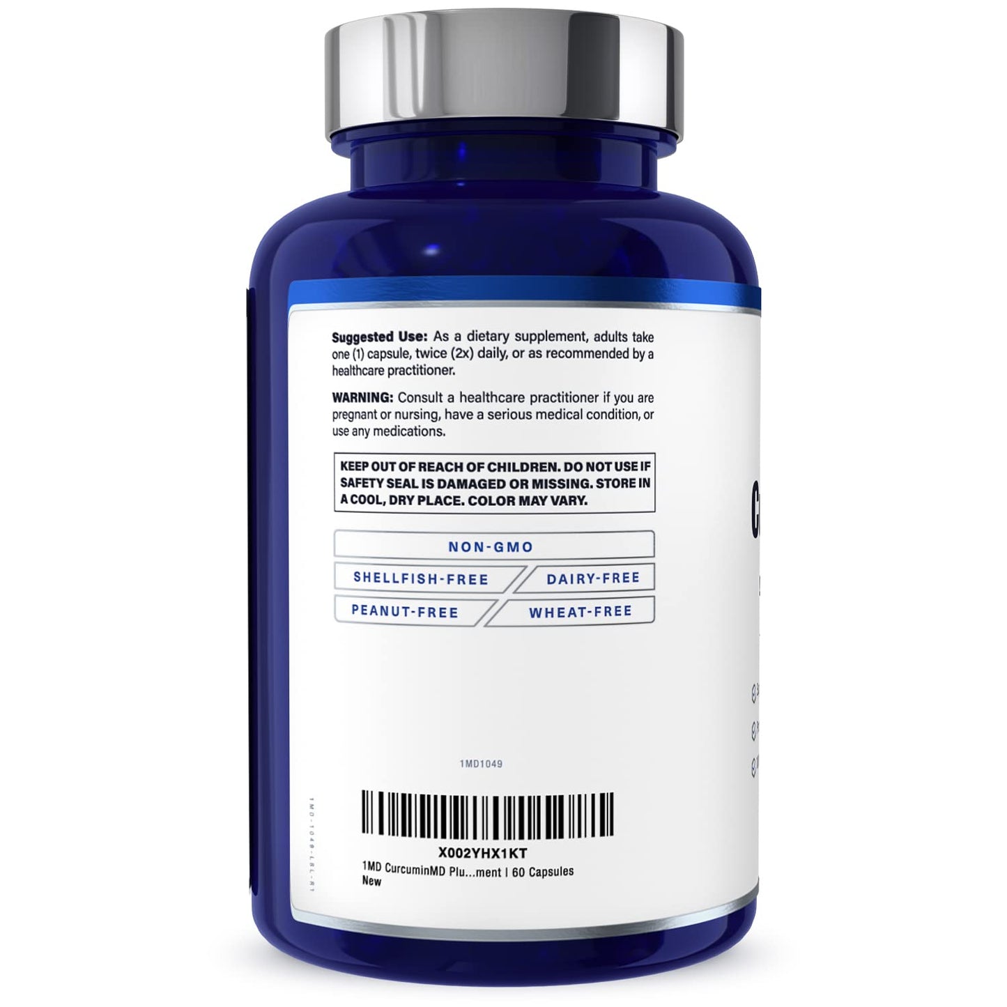 1MD Nutrition CurcuminMD Plus – Turmeric Curcumin with Boswellia Serrata | Longvida Optimized Absorption | 180 Capsules (3-Pack)