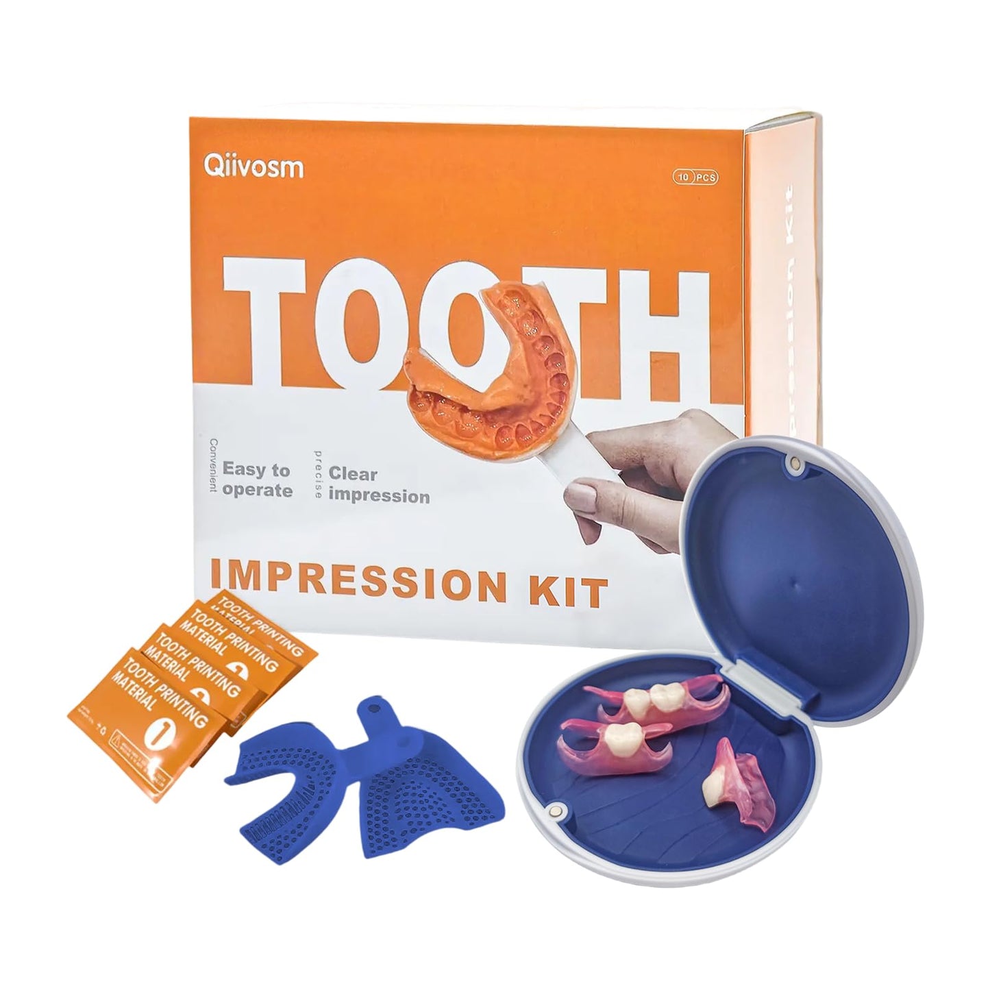 Custom Removable Dentures – Personalized Partial Denture Set | 1–6 Teeth