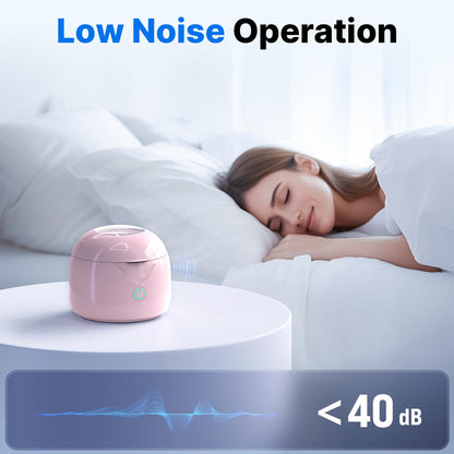 CXRUY Ultrasonic Retainer Cleaner | UV Cleaning Pod (Pink)