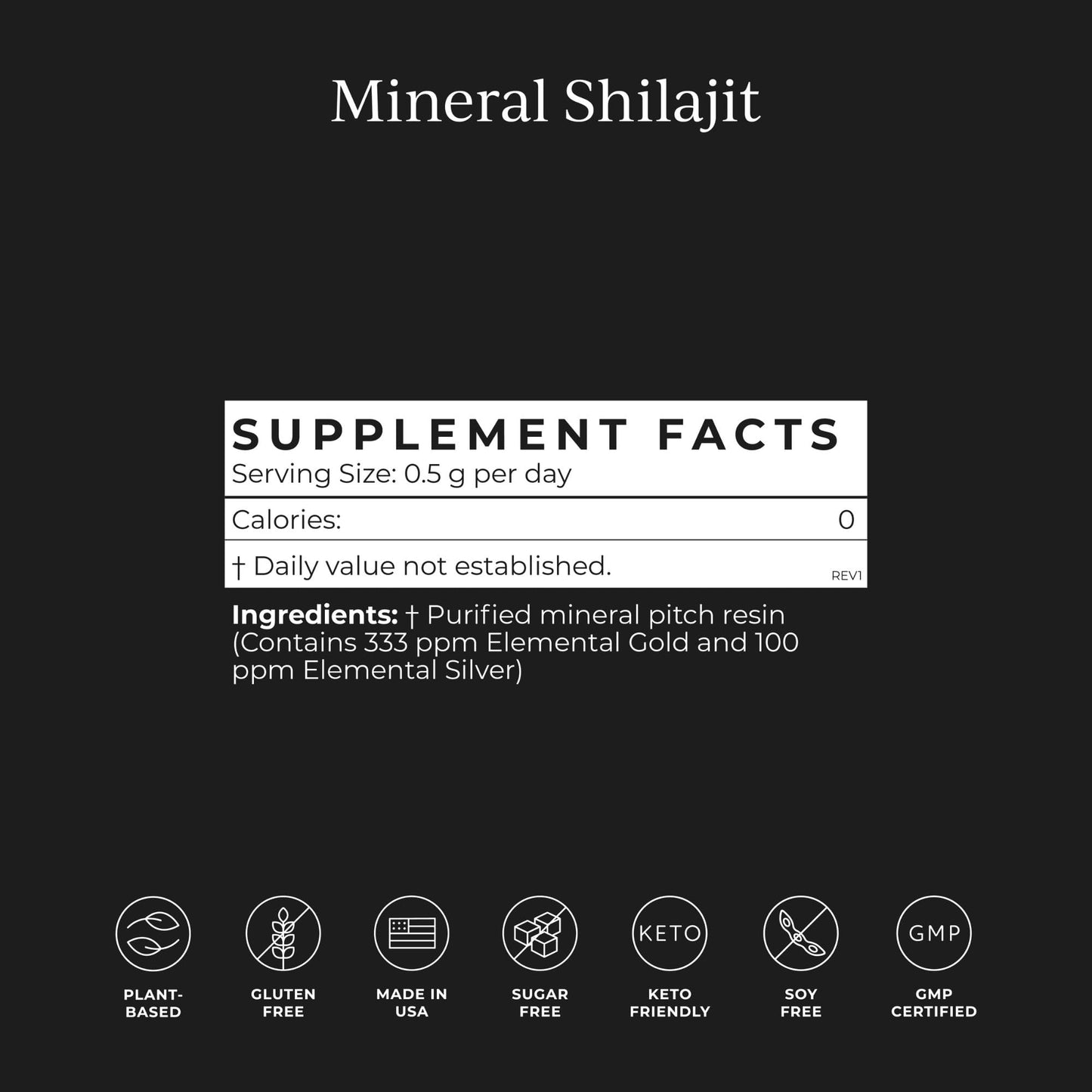 CYMBIOTIKA Pure Himalayan Shilajit Resin 500mg – 84+ Minerals, Fulvic Acid & Elemental Gold