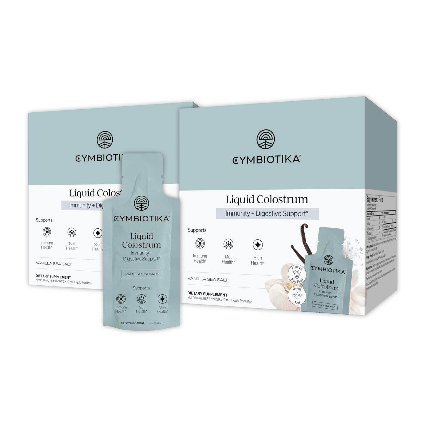 CYMBIOTIKA Liquid Colostrum – Grass-Fed, Gut Health & Immune Support, Vanilla