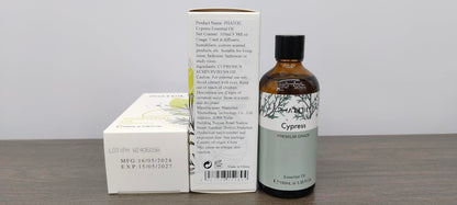 Cypress Essential Oil 100ml | PHATOIL Aromatherapy for Diffuser, Candle & DIY