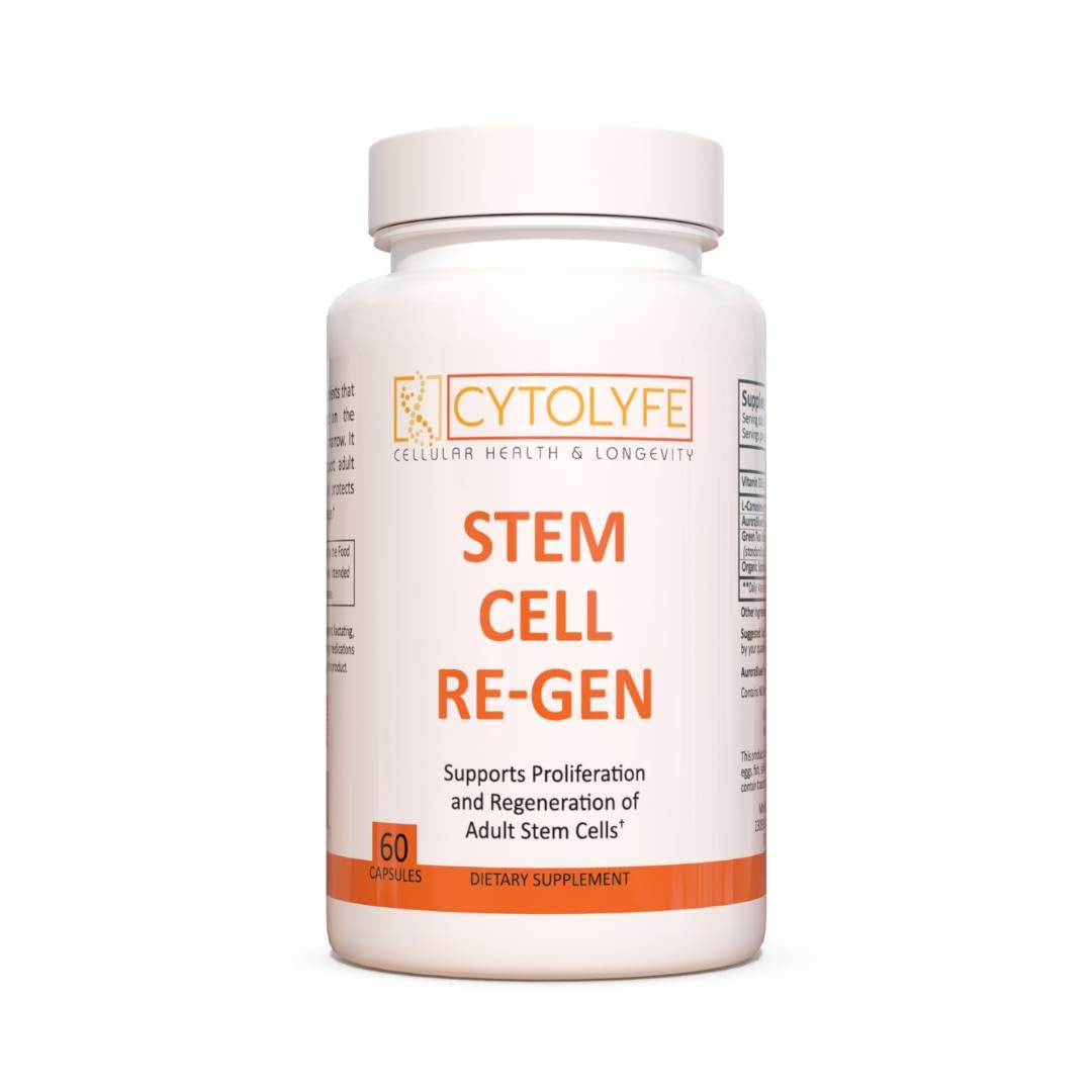 CYTOLYFE Stem Cell-Regen Synergistic Blend for Immune & Bone Marrow Support – 60 Capsules