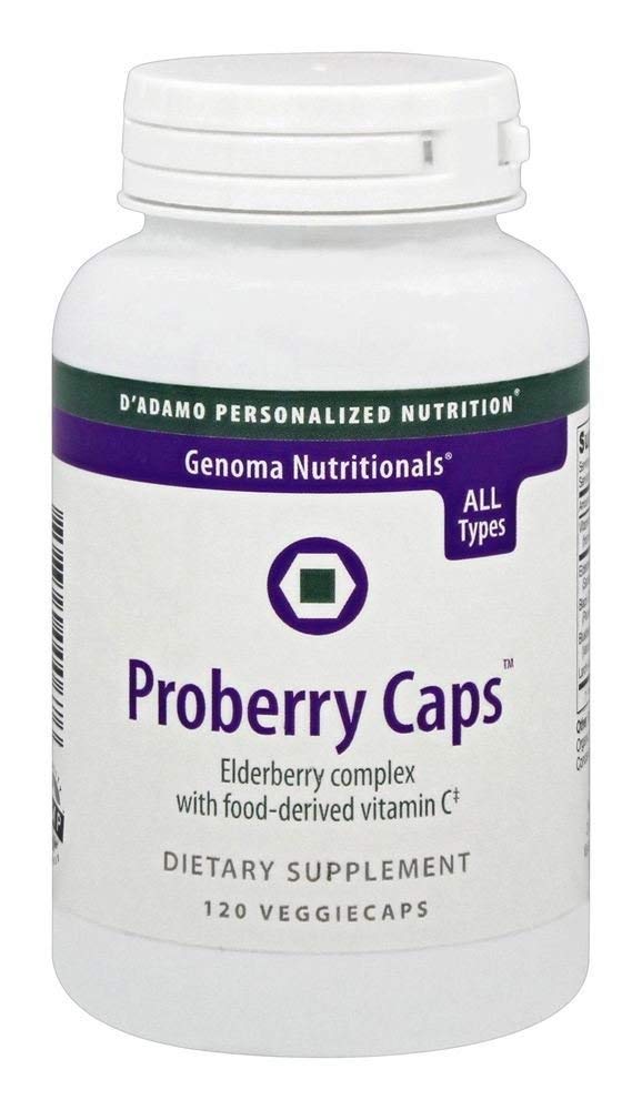 D'Adamo Personalized Nutrition – Proberry Caps 120 VegCaps | Elderberry Complex with Vitamin C