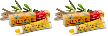 Dabur Meswak Toothpaste, 200 Gram (Pack of 2) - Natural Miswak Toothpaste for Gum Health