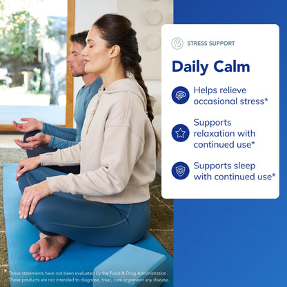 Pure Encapsulations Daily Calm – Vegan Stress & Sleep Support | Ashwagandha, Saffron, GABA & L-Theanine | 60 Capsules