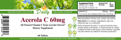 Daily Manufacturing Acerola C – Vitamin C from Acerola Cherries