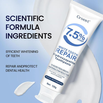 3 Pcs Hydroxyapatite Toothpaste 7.5% – Enamel Protection & Whitening
