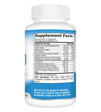 Best Earth Naturals Thyroid Support – 60 Capsules, Pack of 2