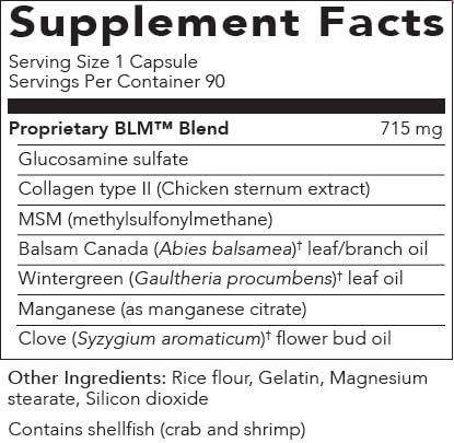 Young Living BLM Capsules - Glucosamine, Collagen & Manganese