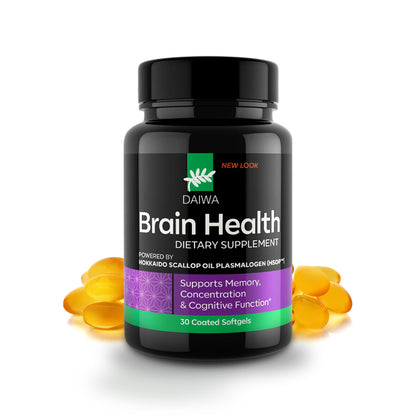 Daiwa Brain Omega-3 HSOP – Phospholipid Omega for Focus & Memory – 30 Softgels