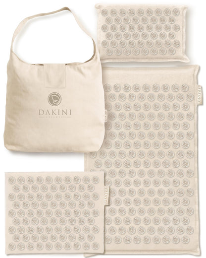 Dakini Premium Linen Acupressure Mat & Pillow Set – Full-Body Pain Relief