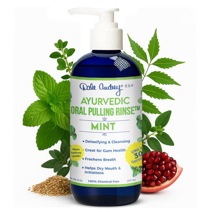 Dale Audrey Ayurvedic Nano Hydroxyapatite Oil Pulling Mouthwash – Mint Cinnamon 8 oz