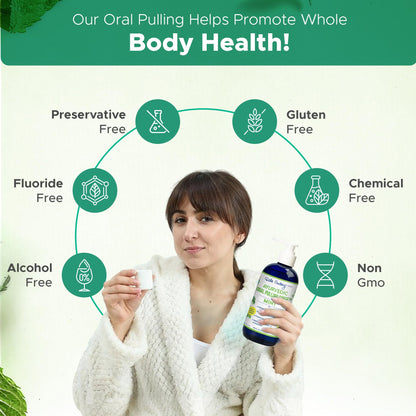 Dale Audrey Ayurvedic Nano Hydroxyapatite Oil Pulling Mouthwash – Mint Cinnamon 8 oz