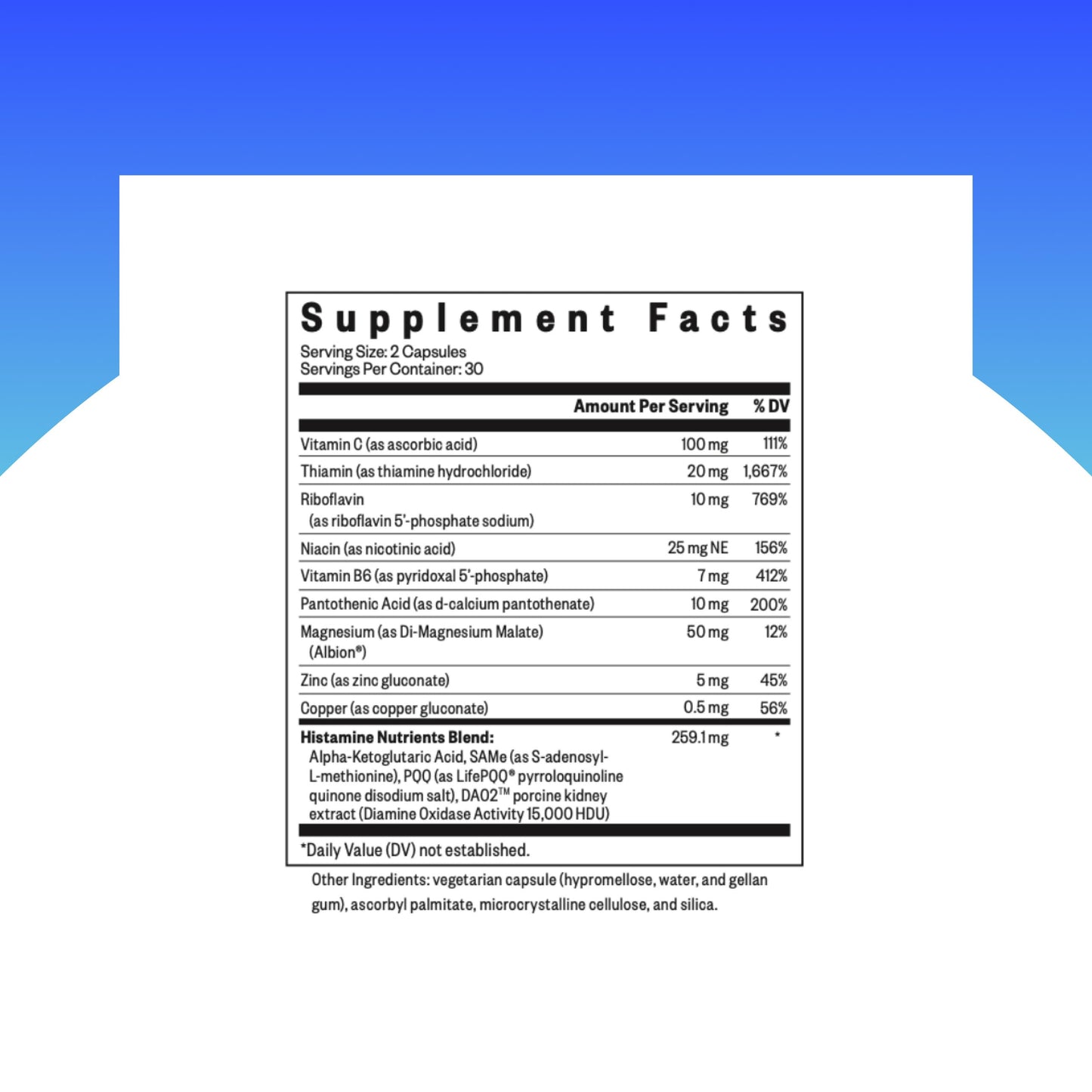Seeking Health Histamine Nutrients | Seasonal Histamine Support with B1, B3 & Zinc - 60 Capsules