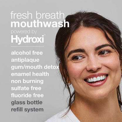 Davids Hydroxi Fresh Breath Mouthwash Starter Kit – Alcohol-Free, Fluoride-Free