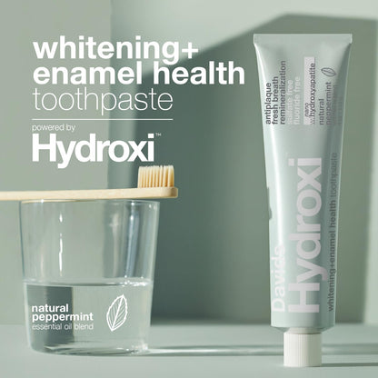 Davids Hydroxi Nano Hydroxyapatite Toothpaste – Fluoride Free, SLS Free, Whitening & Remineralizing, 4 oz, Made in USA