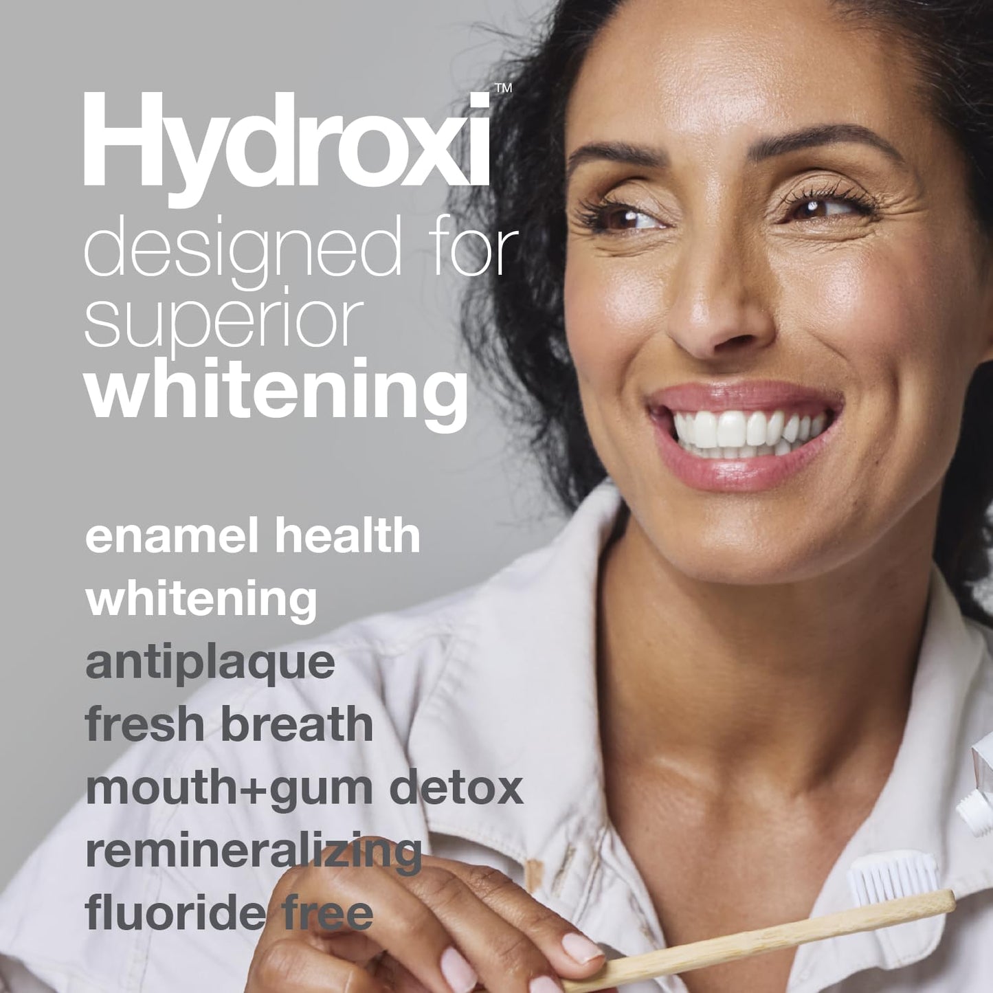 Davids Hydroxi Nano Hydroxyapatite Toothpaste – Fluoride Free, SLS Free, Whitening & Remineralizing, 4 oz, Made in USA