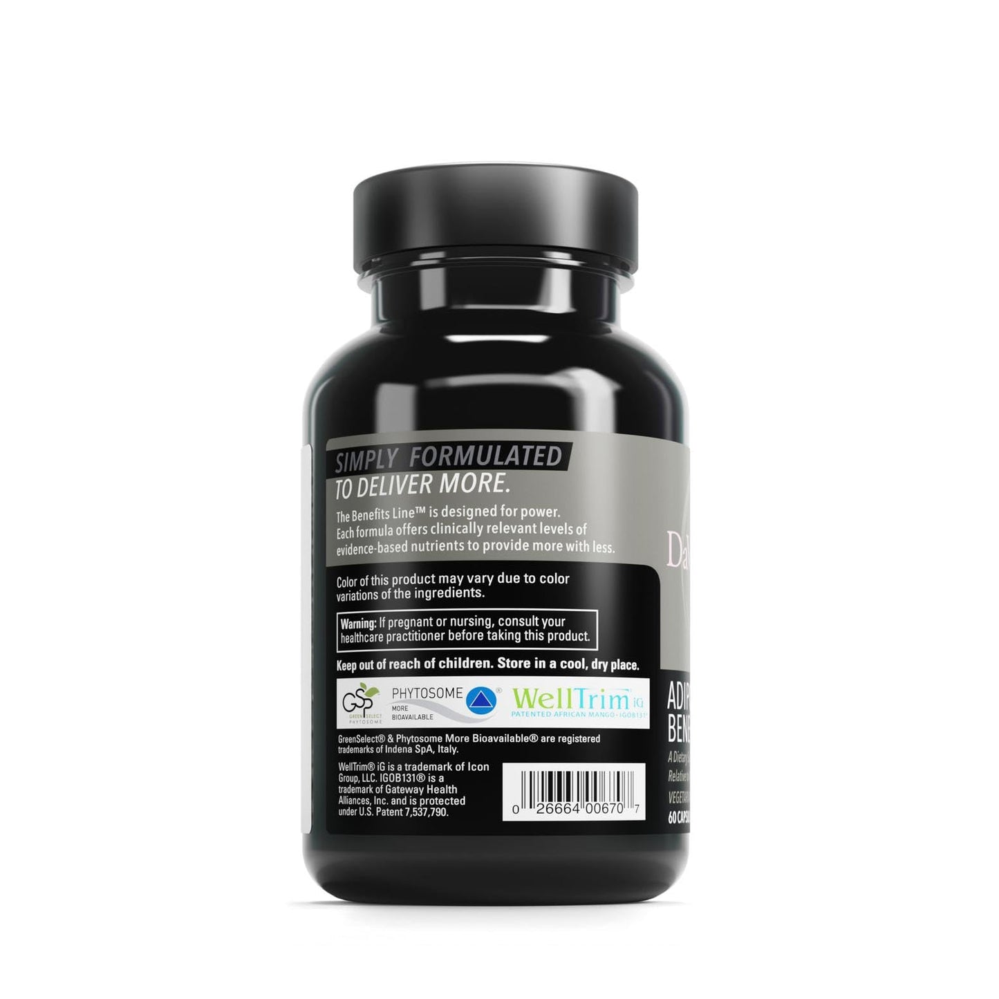 DAVINCI Labs Adipo-Leptin Benefits – Hormone Balance & Metabolism Support | 60 Vegetarian Capsules
