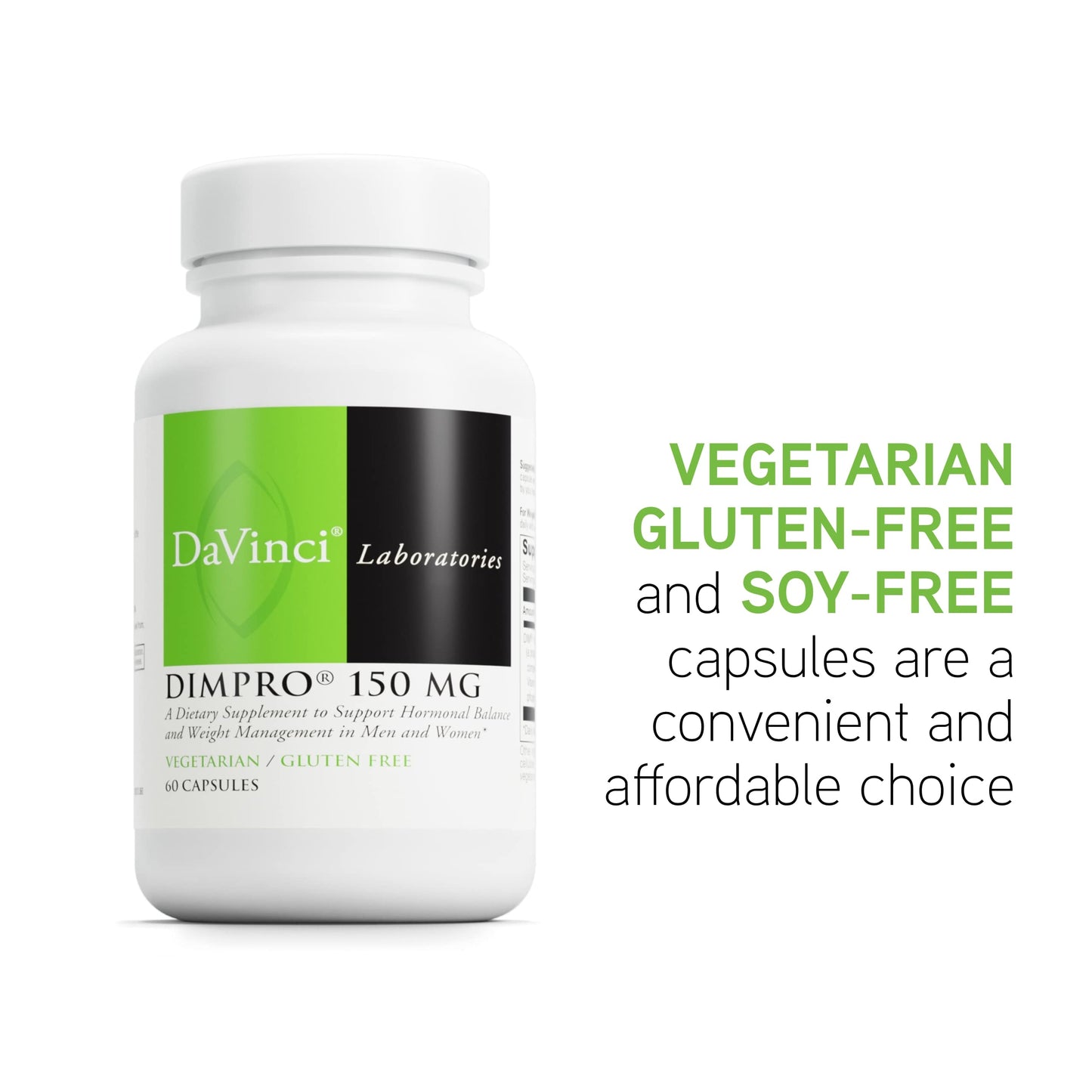 DAVINCI DIMPro 150mg – Hormone Balance & Estrogen Metabolism (Gluten-Free) 60 Caps