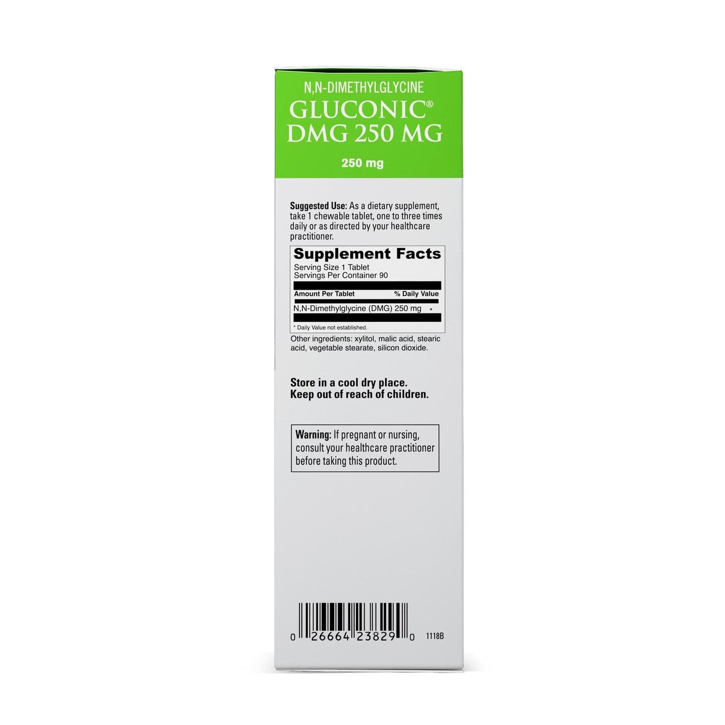 DAVINCI Gluconic DMG 250mg - Immune, Heart & Brain Support - 90 Chewables