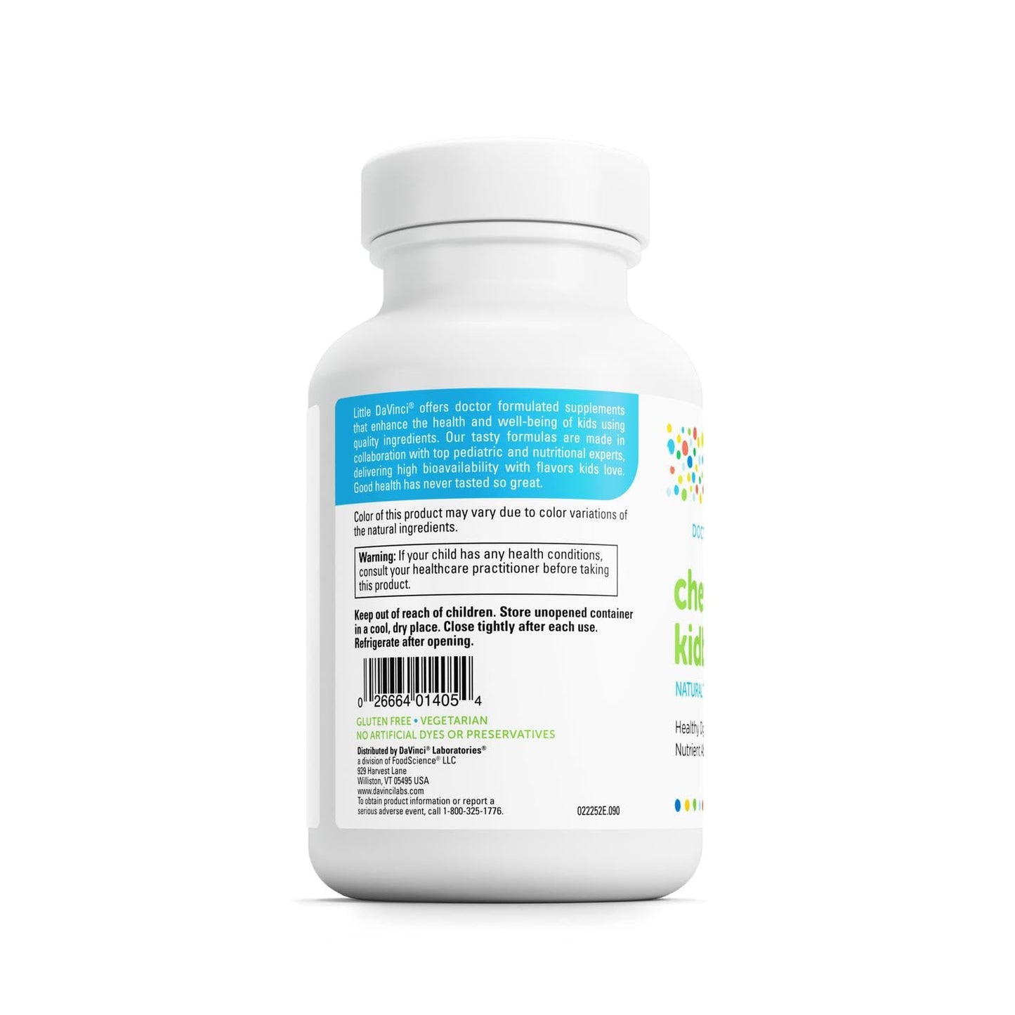 Kidbiotic Chewables for Kids – Probiotics, Enzymes & Immunity | Tropical Fruit (90 Tabs)