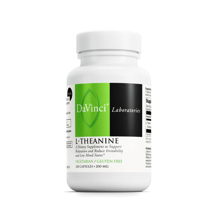 DAVINCI Labs L-Theanine - 120 Veg Capsules | Calm, Focus & Brain Support