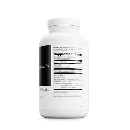 DAVINCI Labs Aller-DMG Chewable - Immune, Histamine & Respiratory Support (Orange Cream, 120 Chewables, 60 Servings)