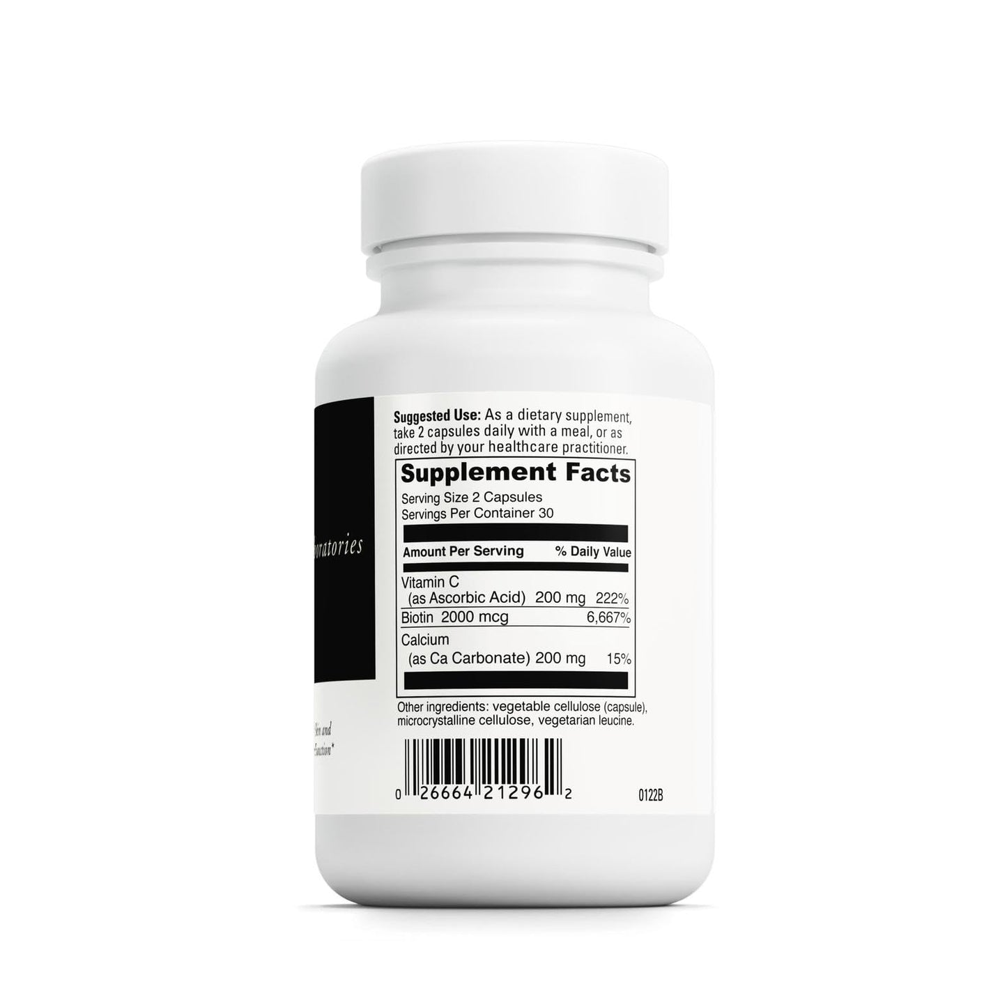 Biotin by DAVINCI Labs - Skin & Hair Support, Intestinal Flora | 60 Capsules