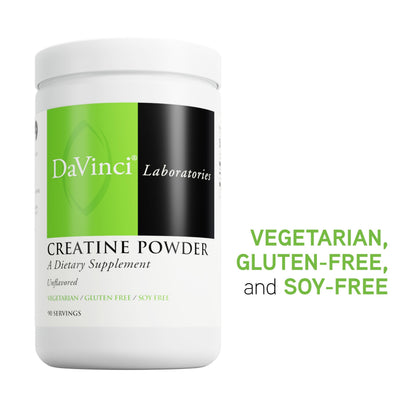 DaVinci Labs Creatine Powder – Unflavored, 90 Servings | Muscle & Brain Health