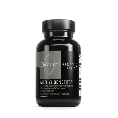 DaVinci Labs Methyl Benefits – Methylation Support, Detox & Energy – Gluten Free, 60 Vegetarian Capsules