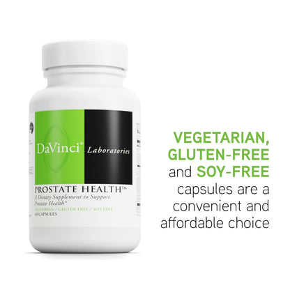 DAVINCI Labs Prostate Health - Supports Prostate & Urinary Health with Saw Palmetto, Zinc, Green Tea Extract - 60 Vegetarian Capsules