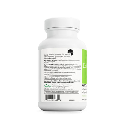 DAVINCI Labs Mega Probiotic ND – Non-Dairy Digestive & Brain Support (120 Veg Caps)