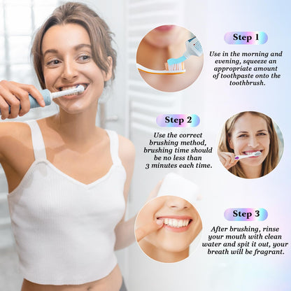 Dazzle White 2Pcs Niacinamide Whitening Toothpaste | Fresh Breath & Stain Removal