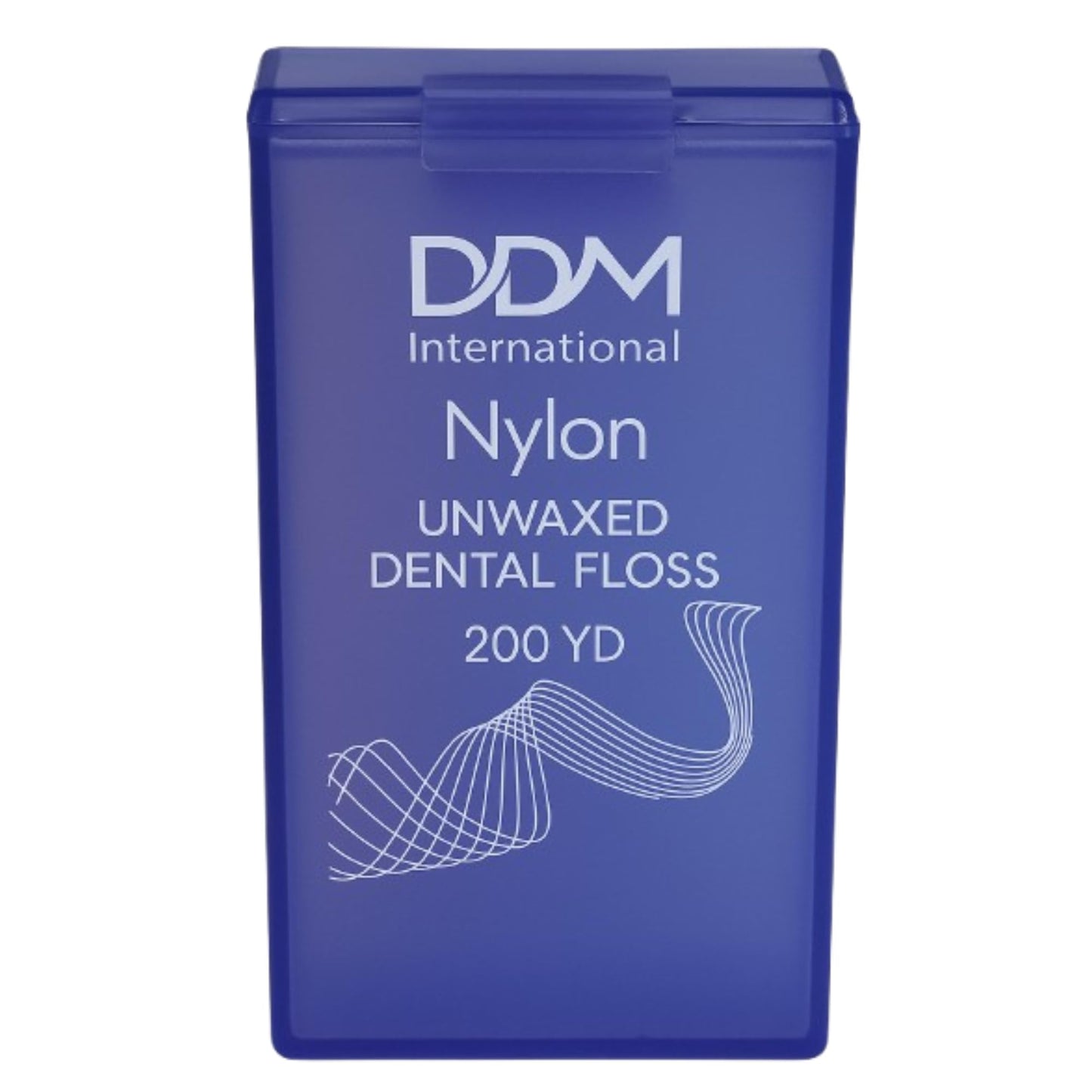 DDM International Nylon Unwaxed Dental Floss – 200 Yards, Dispenser Box | Teeth & Gum Protection for Adults