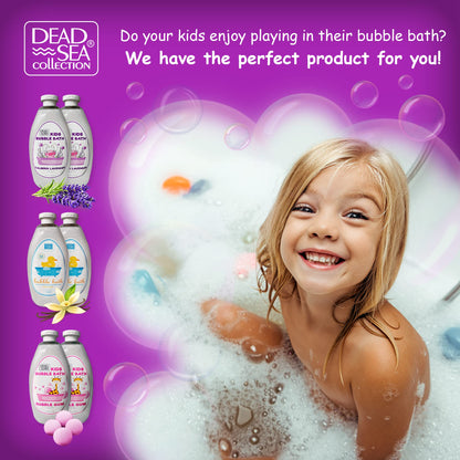 Dead Sea Collection Bubble Bath for Kids with Lavender – 2 x 33.8 fl oz (67.6 fl oz total)