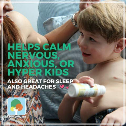Magnesium Oil Calming Roll-On for Kids – Aloe Vera, Roman Chamomile & Lavender