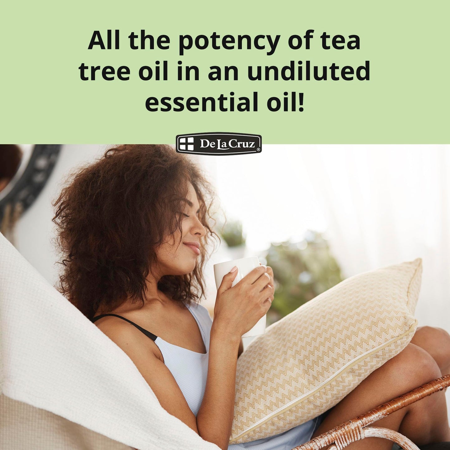 De La Cruz 100% Pure Australian Tea Tree Essential Oil - Steam Distilled for Aromatherapy - 1 FL OZ (3 Bottles)