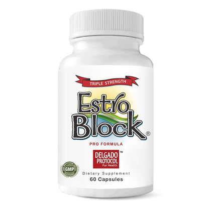 Estroblock Pro Triple Strength by The Delgado Protocol for Health – 60 Capsules (DIM & Indole-3-Carbinol) for Hormonal Balance, Acne Support, Soy-Free