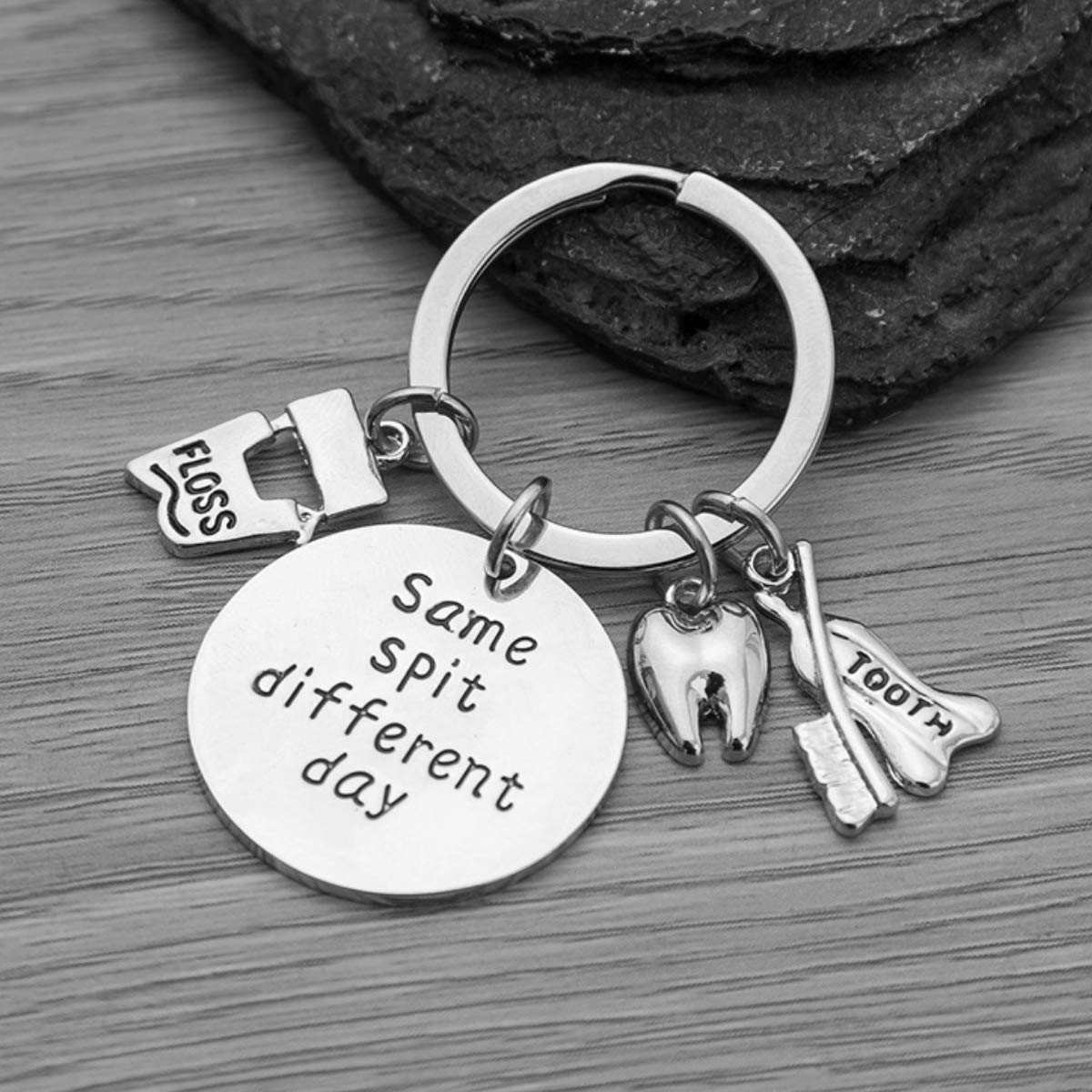 Infinity Collection Dental Keychain – Same Spit Different Day Gift for Hygienists & Dentists