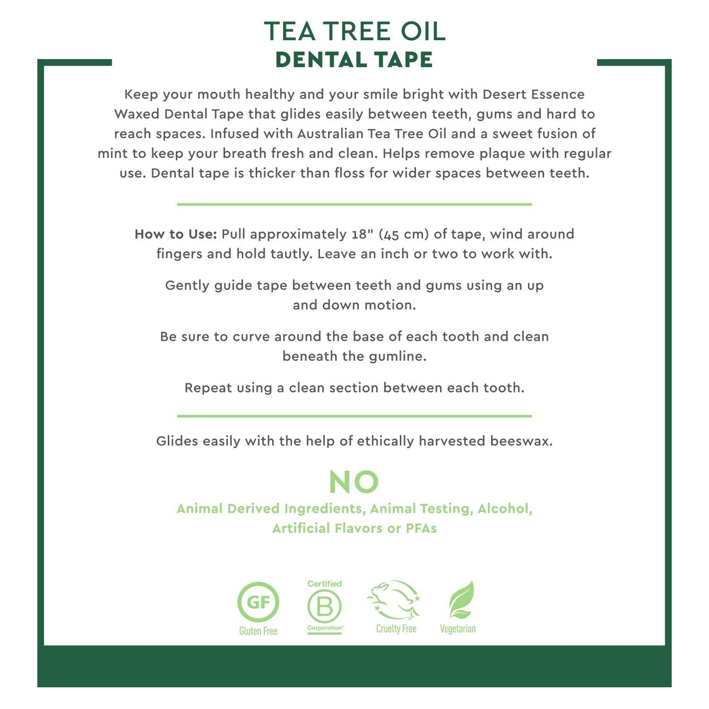 Desert Essence Tea Tree Oil Dental Tape – 6-Pack, 30 Yards