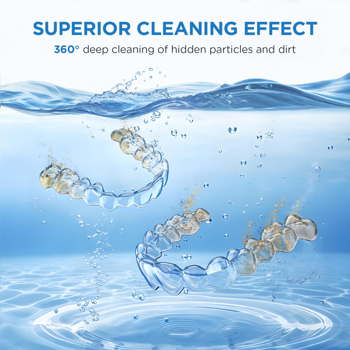Dental Ultrasonic Retainer Cleaner Machine – 45kHz, 200ml, UV Light