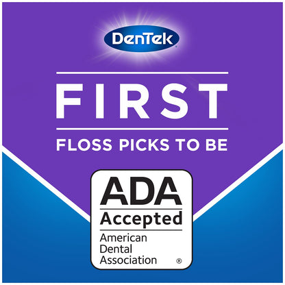 DenTek Cross Flosser Plaque Control Floss Picks – X-Shaped Floss, 75 Count (3 Pack)
