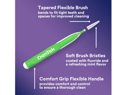Dentek Easy Brush Cleaners - Extra Tight Spaces, 16 Count (6 Pack)