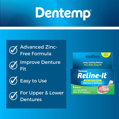 Dentemp Repair-it Denture Kit & Reline-it – Multi-Pack