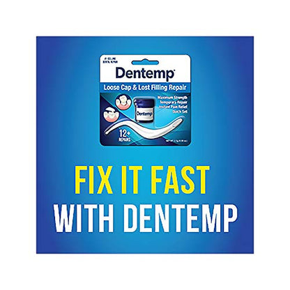 Dentemp Maximum Strength Lost Fillings & Loose Caps Repair – 6 Pack