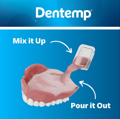Dentemp Reline-It Denture Reliner Kit – 2 Pack (6 Relines) for Upper & Lower Dentures
