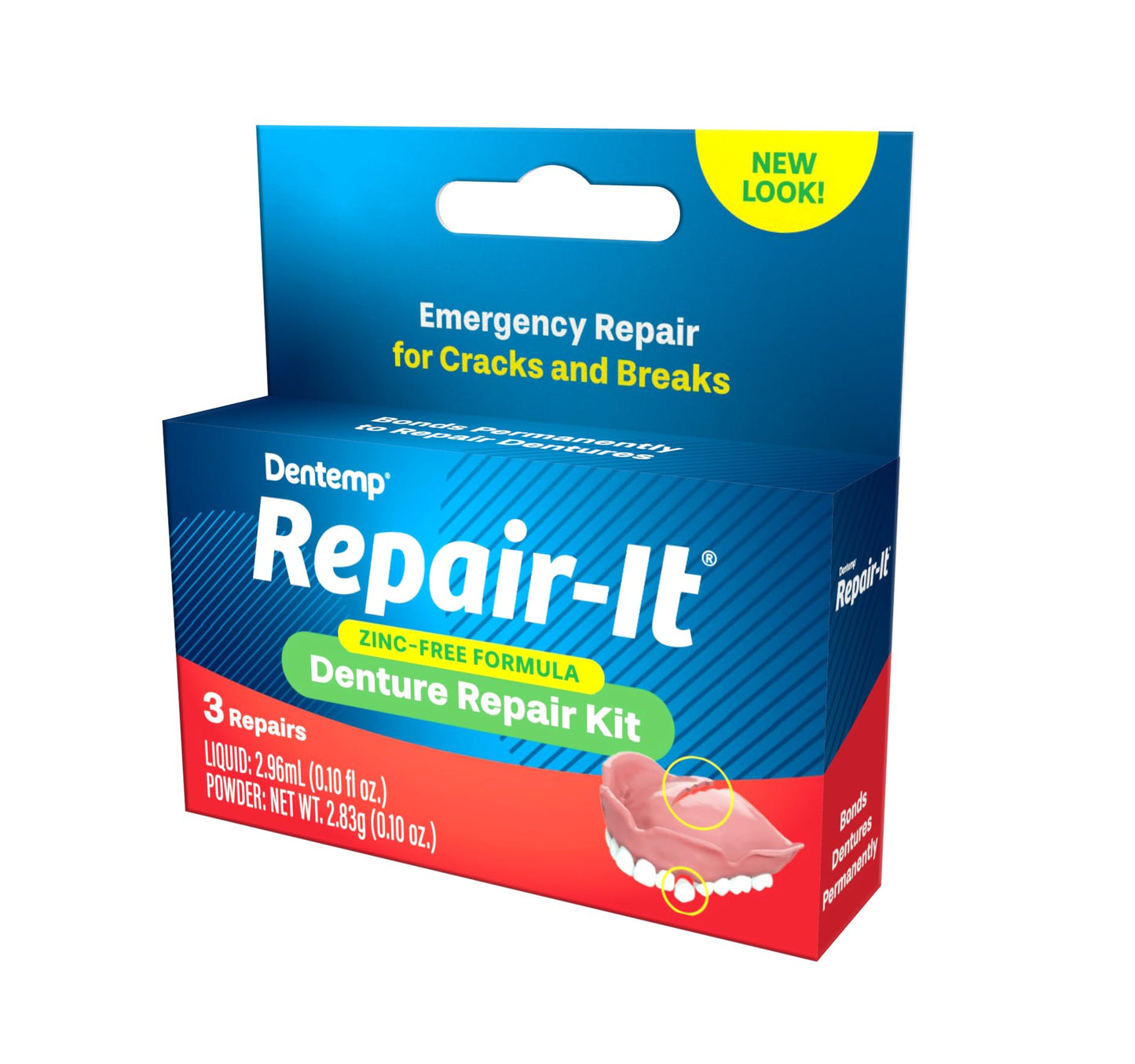 Dentemp Repair Kit - Repair-It Advanced Formula Denture Repair (Pack of 2)