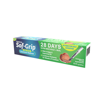Dentemp Sof-Grip 1-Step Denture Care - 5g (1 Pack) | Instant Comfort
